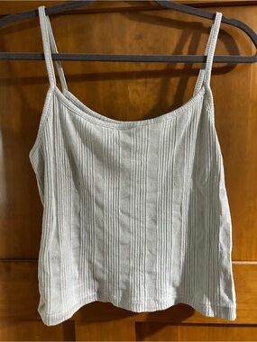 Light Sage green ribbed tank top
